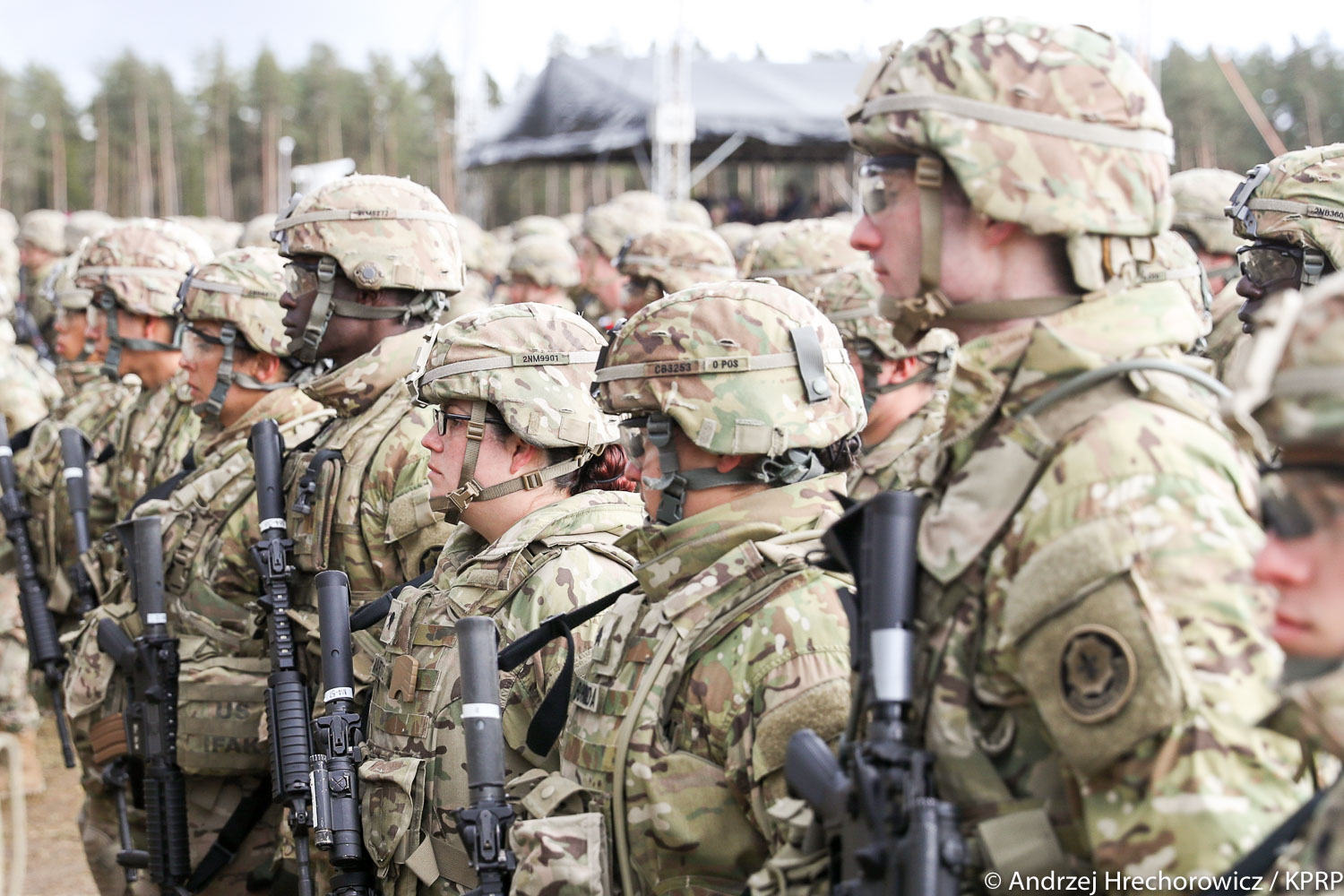 Uroczyste powitanie żołnierzy Batalionowej Grupy Bojowej NATO